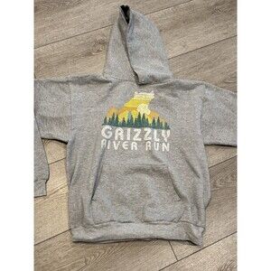 Disney Parks Grizzly River Run Sweater Hoodie Size Medium Grey Disneyland CA